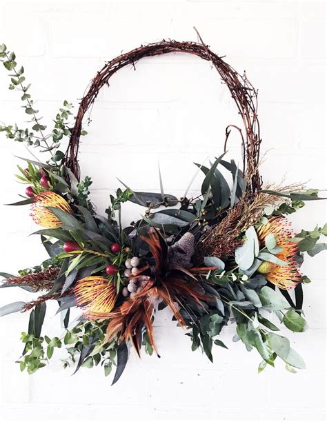 australian native wreath diy
